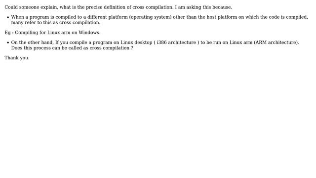 Unix & Linux: Cross Compiling - Platform Vs Architecture смотреть онлайн