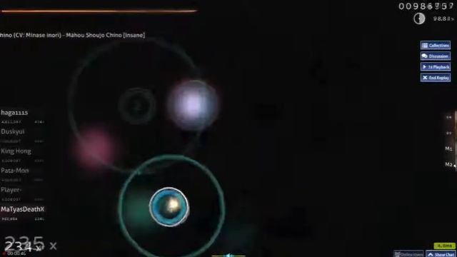 Osu - Chino (CV: MINASE INORI) - Mahou Shoujo Chino [INSANE] MaTyasDeathX 95,80% смотреть онлайн