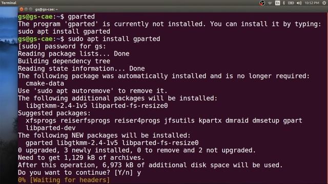 P2L4 Gparted install (when you need to resize partition or change format type in your storage) смотреть онлайн