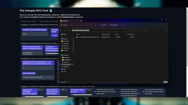 Guida COVER AI con UVR e MANGIO-RVC // Training & Elaborazione - Web UI смотреть онлайн