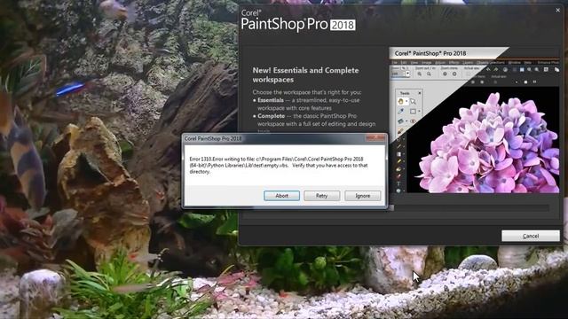 PaintShop Pro 2018 Can Not Setup In Windows 7 p1 смотреть онлайн
