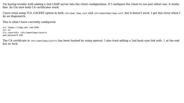 DevOps & SysAdmins: How to add multiple CA certificates to LDAP client? (2 Solutions!!) смотреть онлайн