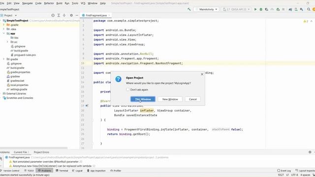 How to Open Existing Another Android Project Within Android Studio смотреть онлайн