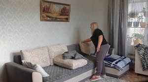 Принимаю поздравления. Пришли накидки на диван.