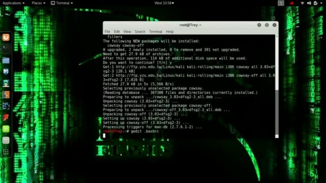 Cara bikin signature pada Terminal Kali Linux Rolling 2017 смотреть онлайн