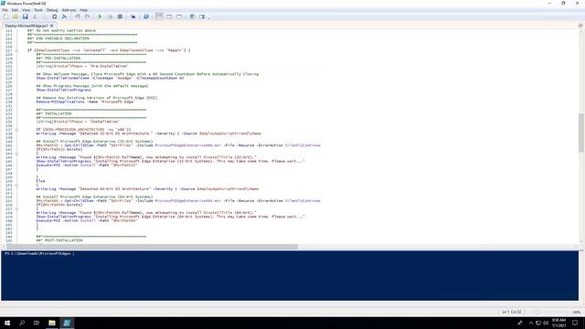 Microsoft Edge Install and Uninstall (PowerShell) смотреть онлайн