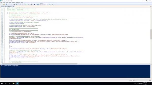 Microsoft Edge Install and Uninstall (PowerShell)