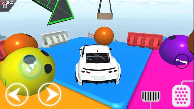 Mega Ramp Impossible Stunt Car Jump Challenge / Crazy Driver / Android GamePlay смотреть онлайн