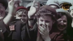 Встреча Гагарина в Москве 14 апреля 1961 года