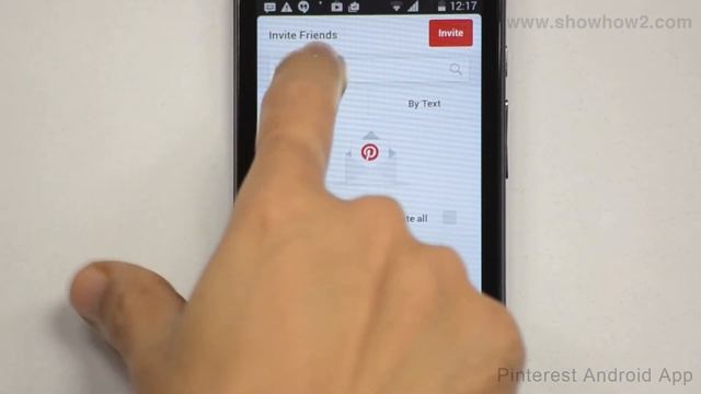 Pinterest Android App - How To Invite Friends From Your Contacts Through Email смотреть онлайн