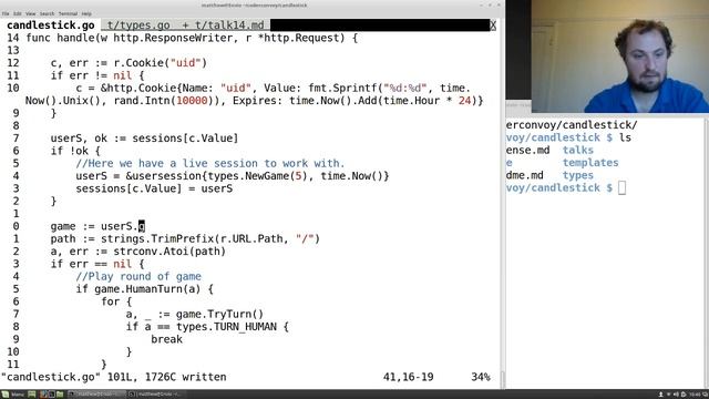 Golang simple sessions. смотреть онлайн