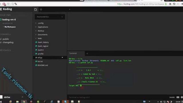 DDoS by VPS FREE (koding) powerfull 2016 смотреть онлайн