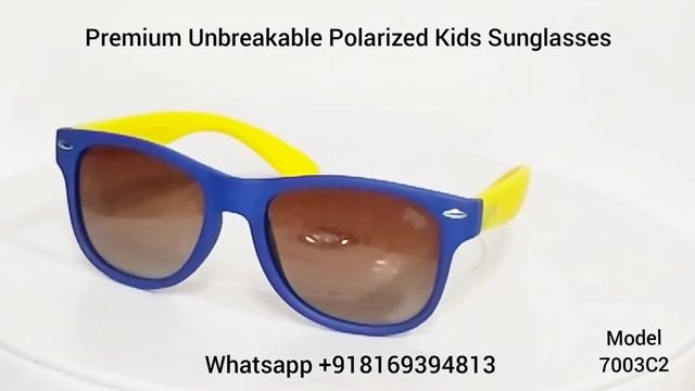 Unbreakable Premium Kids Wayfarer Polarized Sunglasses 7003C2 смотреть онлайн