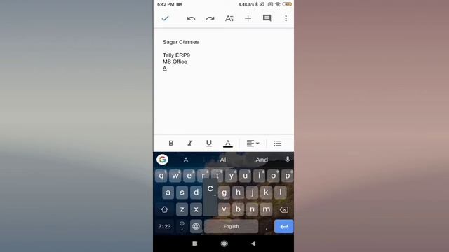 Learn How To Use Google Docs On Android | Google Docs का उपयोग करना सीखें | Sagar Classes-| смотреть онлайн