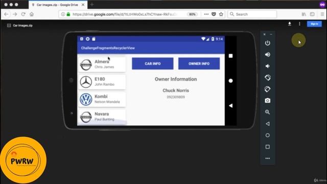 [2021] #28 Challenge : Fragments With Recyclerview | Android Application Development With Rana Waqa