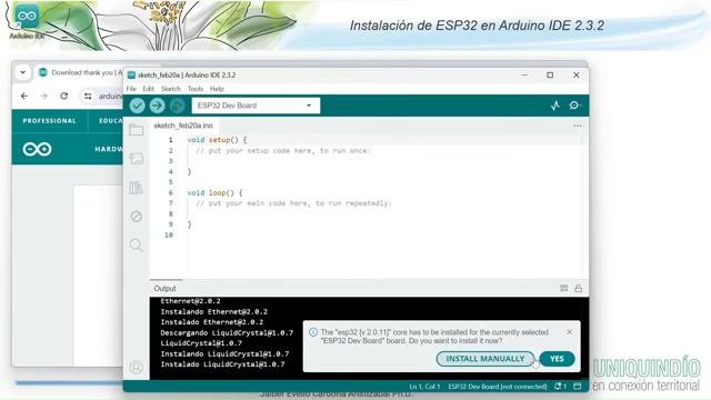 Instalacion de ESP32 en Arduino IDE 2.3.2 смотреть онлайн