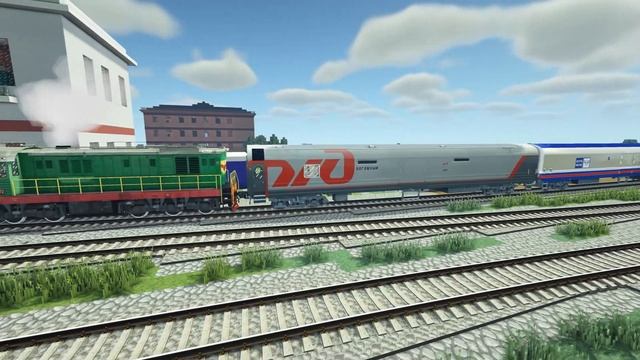 Почтовый вагон ТВЗ в Майнкрафт Immersive Railroading от автора nordon73 смотреть онлайн