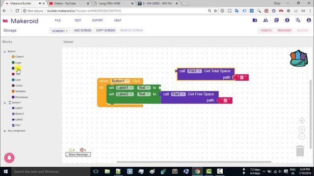 File Manager User Storage Show | Total Space and Free Space | Thunkable | Appybuilder | Makeroid смотреть онлайн