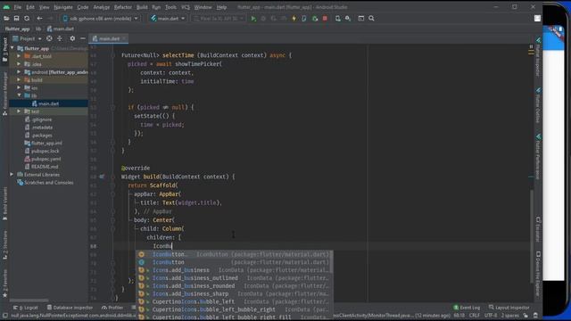 Flutter: Time Picker