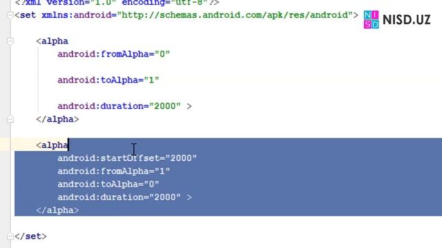 33 Android OSga dasturlar yaratish - Andoid Studioda Animatsiya haqida 2 смотреть онлайн