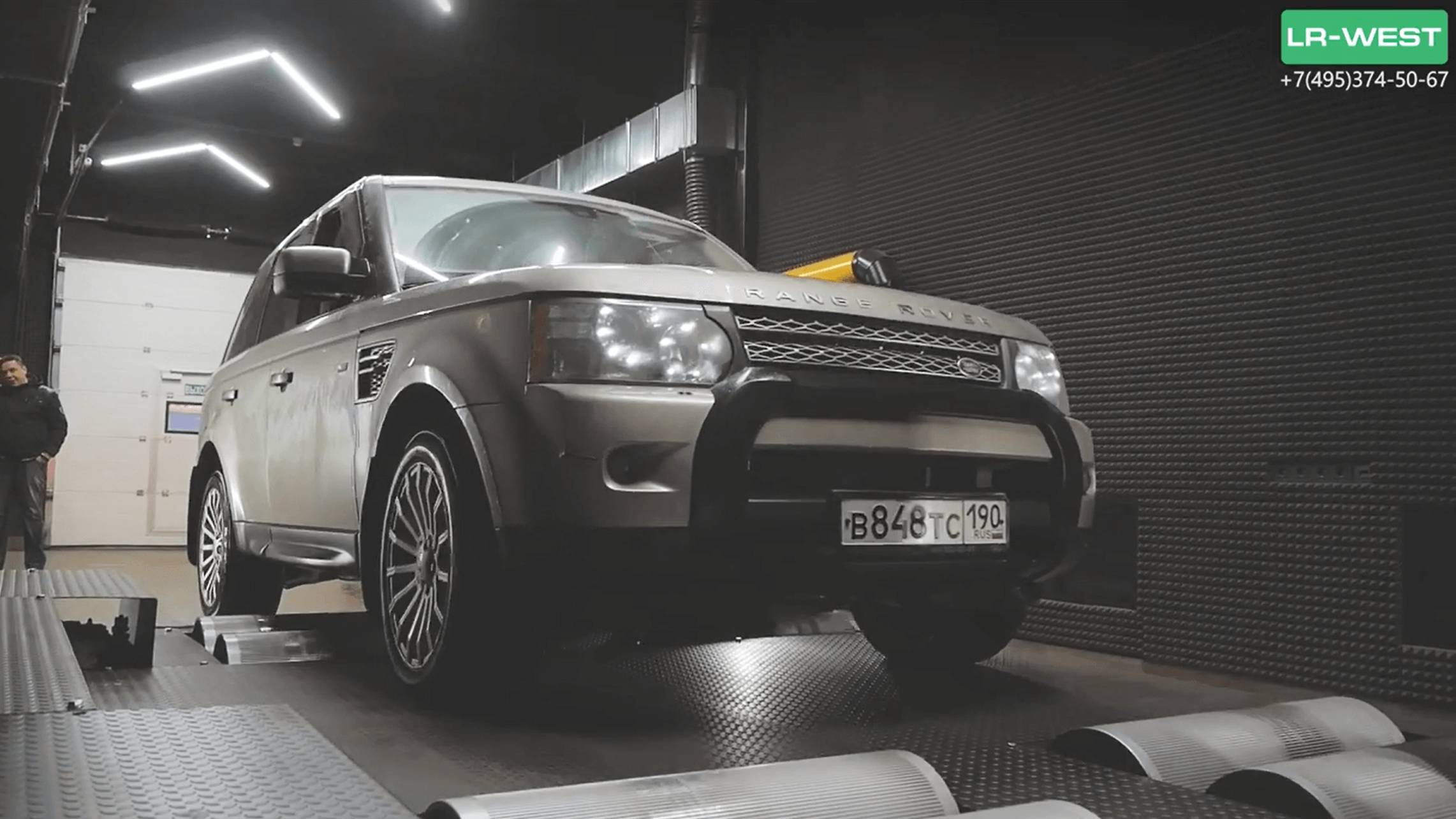 Нет в нем лошадей. Чип-тюнинг Рендж Ровер Спорт 3.6 TDV8. Замер на стенде и разгон 0-100 км/ч. смотреть онлайн