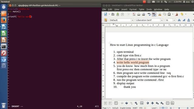 Beginning of Linux programming in c Language смотреть онлайн