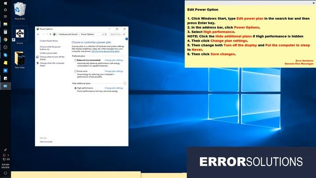 Power Option to Disable Sleep & Turn off Display - How to edit power plan in Windows смотреть онлайн