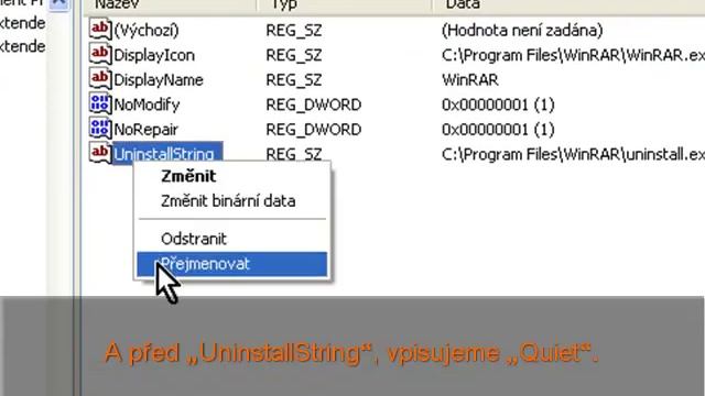 Jak skrýt odinstalaci programu v ovládacích panelech смотреть онлайн