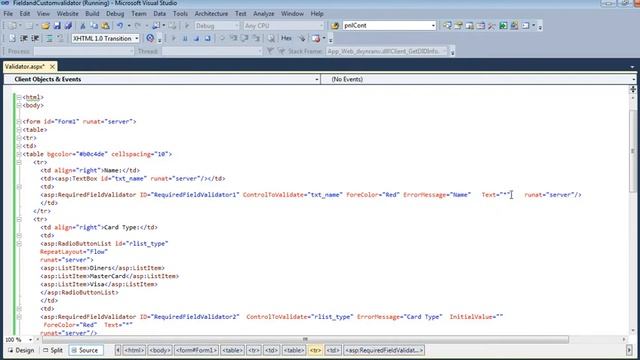 Required Field Validator in asp.net смотреть онлайн