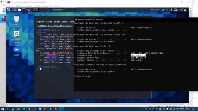 O que significa o Kali Linux estar em rede NAT no VirtualBox? смотреть онлайн