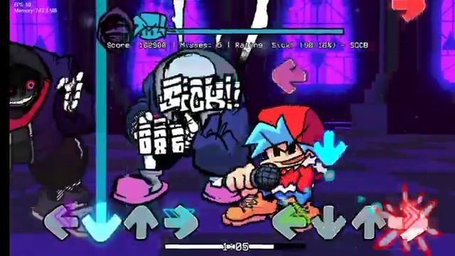FNF mod dusstale Sans kill Sans android zip mod folder port смотреть онлайн