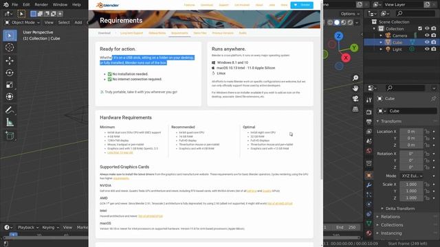 Blender 3 Docwalk #4: Getting Started » Installing Blender смотреть онлайн