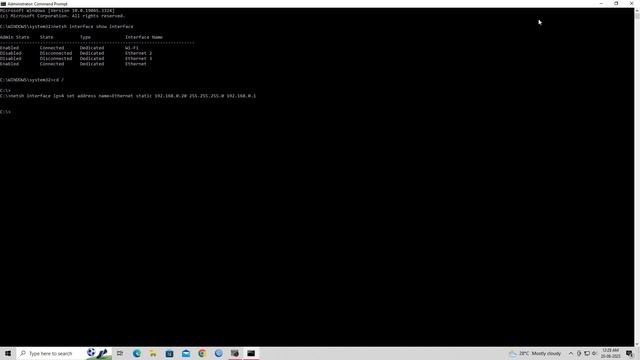 how to change ip address using cmd | how to assign ip address to computer | смотреть онлайн