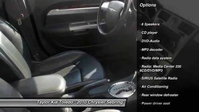 2010 Chrysler Sebring Toledo OH SK11694