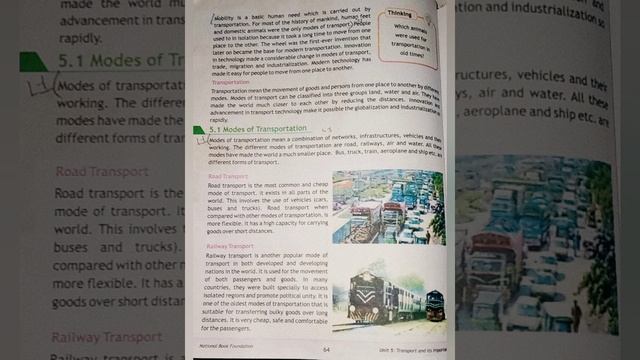 class 8th|| Geography| unit 5|#geography |transport and it's importance|pg 63 64 65|@star-centre смотреть онлайн