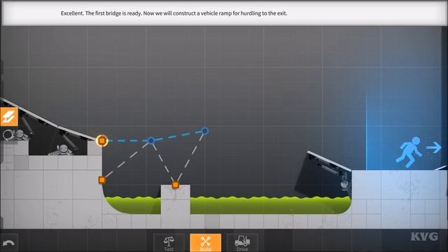 Bridge Constructor Portal - Walkthrough - Part 2 - Slopes (PC HD) [1080p60FPS] смотреть онлайн