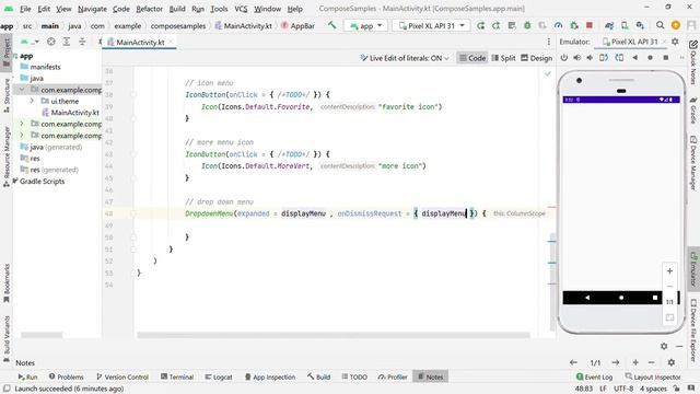 Create Menu options | Jetpack Compose | Android смотреть онлайн