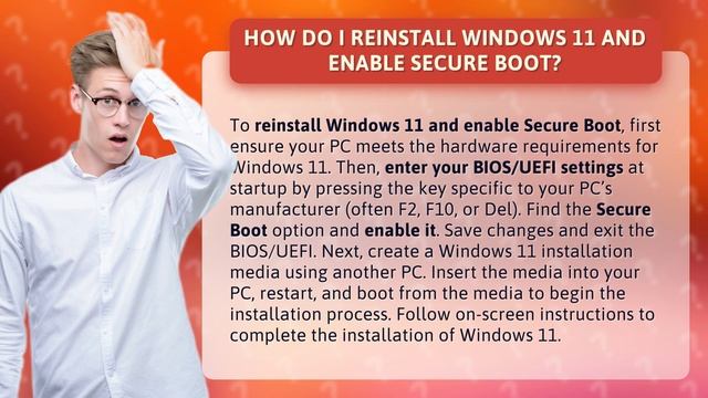 How do I reinstall Windows 11 and enable Secure Boot? смотреть онлайн