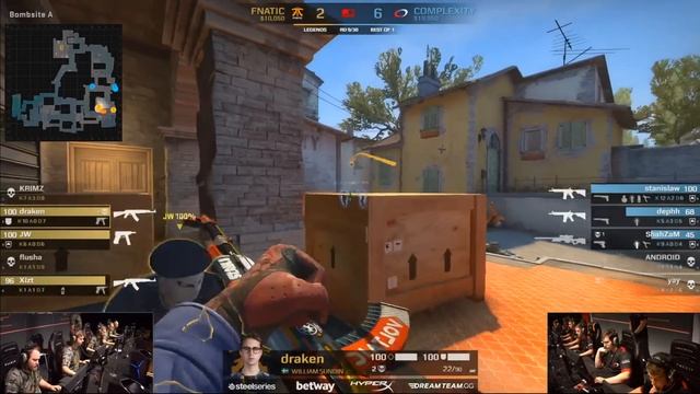 Fnatic vs Complexity - Inferno (FACEIT Major: London 2018) смотреть онлайн