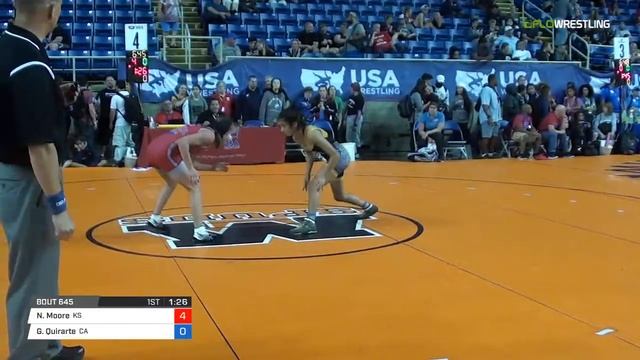 Junior WM 100 Consi Of 8 #2 - Nicole Moore (KS) Vs. Genesis Quirarte (CA)