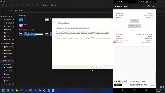 FTP | Transfer Files From PC To Android wifi FTP | How To Create ftp Server on Windows 11 смотреть онлайн