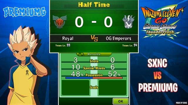 Inazuma Eleven Chrono stone Thunderflash Online Multiplayer Citra vs Sxnc смотреть онлайн