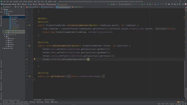 Attendance App Project Part 07 || Android Studio || Bangla