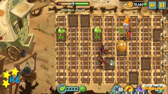 Plants vs Zombies 2 - Wild West - Day 20 [Not OK Corral III] No Premium смотреть онлайн