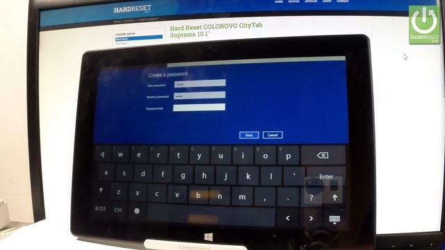 Add Password in COLOROVO CityTab Supreme - Windows Password смотреть онлайн