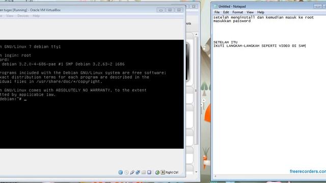 Penginstalan Debian 7, setting IP dan DHCP смотреть онлайн