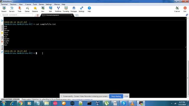 How to Read an existing file in unix смотреть онлайн