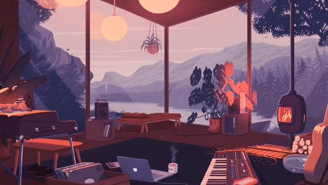 Lofi Music For Studying With Light Background Rain Sounds