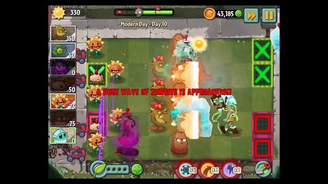 Plants VS Zombies 2 - Modern Day - Day 10 - iOS / Android - Walktrough Gameplay смотреть онлайн
