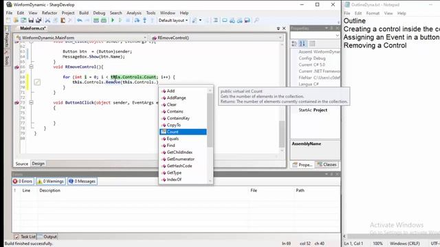Dynamic/Runtime Control Using C# Windows Form смотреть онлайн